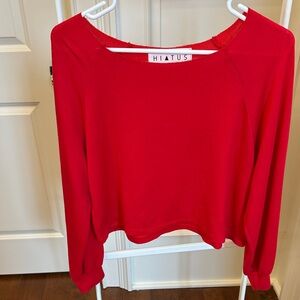 Hiatus Women's Red Long Sleeve Top
